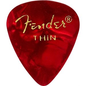 FENDER - Médiators fins en celluloïd - RED MOTO - ensemble de 12 pick